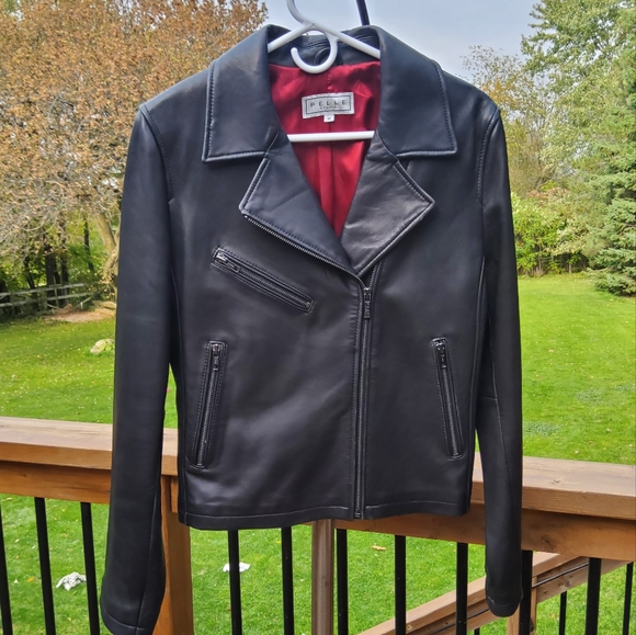 Pelle Studio Black Leather Moto Jacket - Picture 6 of 8